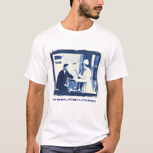 インフルエンザの予防注射 Tシャツ (正面)