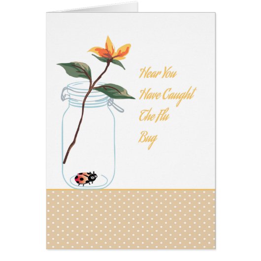インフルエンザの人のカード (正面)