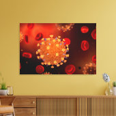 インフルエンザを引き起こすインフルエンザの概念図3 キャンバスプリント (インサイチュ (リビング))