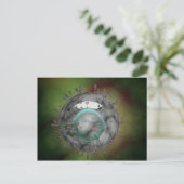 インフルエンザウイルス、ガラス質の外観 ポストカード (スタンド正面)