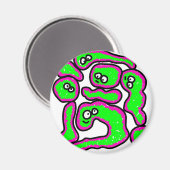 インフルエンザウイルス マグネット (正面/裏面)