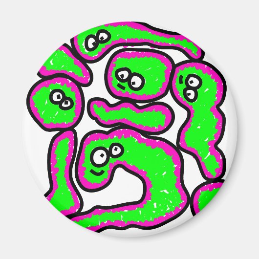 インフルエンザウイルス マグネット (正面)