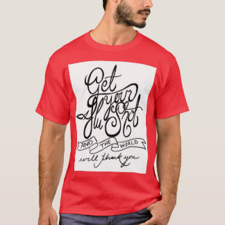 インフルエンザショット公衆衛生ステッカーを取得1 Tシャツ