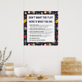 インフルエンザシーズンアドバイス ポスター (キッチン)