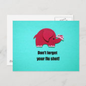 インフルエンザ忘れの予防接種をするな ポストカード (正面/裏面)