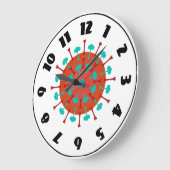 インフルエンザ時計 ラージ壁時計 (傾斜)