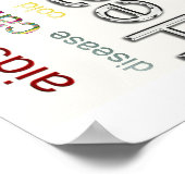 インフルエンザ関連文字 ポスター (角)