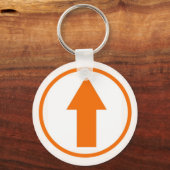 インフルエンスエフェクトの上 – オレンジ キーホルダー (正面)