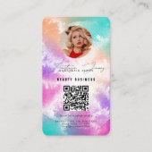 インフルエ食べ物を与えンサーグリッドSNS絞り染め事業 名刺 (正面)