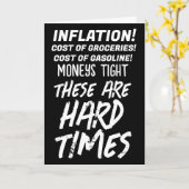 インフレおもしろいジョーク誕生日グリーティングカード カード (黄色い花)