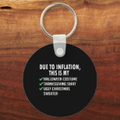 インフレによるハロウィーンの感謝祭クリスマス キーホルダー (正面)