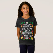 インフレのため私の醜いクリスマスセーター Tシャツ (正面フル)