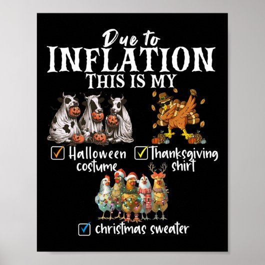 インフレのため、これは私のハロウィーンの感謝祭である ポスター (正面)