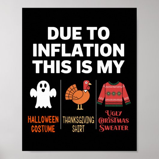 インフレのため、これは私のハロウィーンの衣装である ポスター (正面)