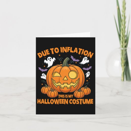 インフレのため、これは私のハロウィーンの衣装ファン カード (正面)