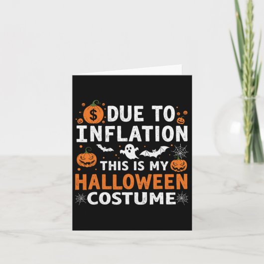インフレのため、これは私のハロウィーンの衣装ファン カード (正面)