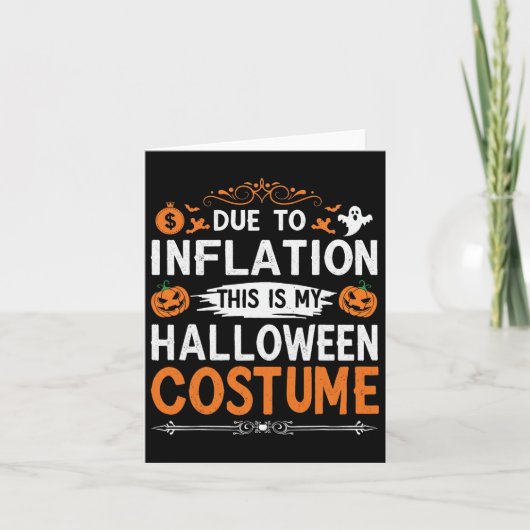 インフレのため、これは私のハロウィーンの衣装ファン カード (正面)