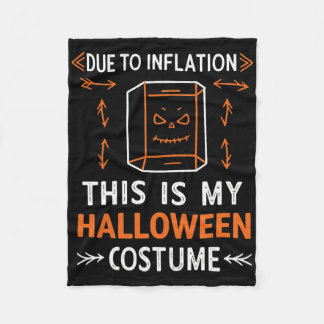インフレのため、これは私のハロウィーンの衣装ファン フリースブランケット