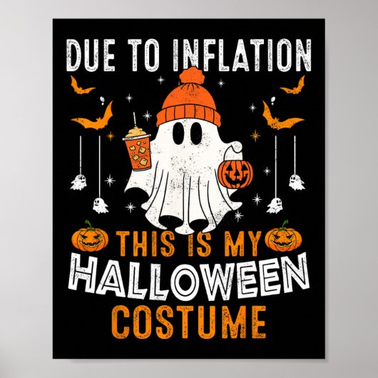 インフレのため、これは私のハロウィーンの衣装ファン ポスター (正面)
