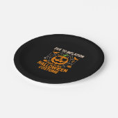 インフレの影響で私のハロウィーン ペーパープレート (アングル)