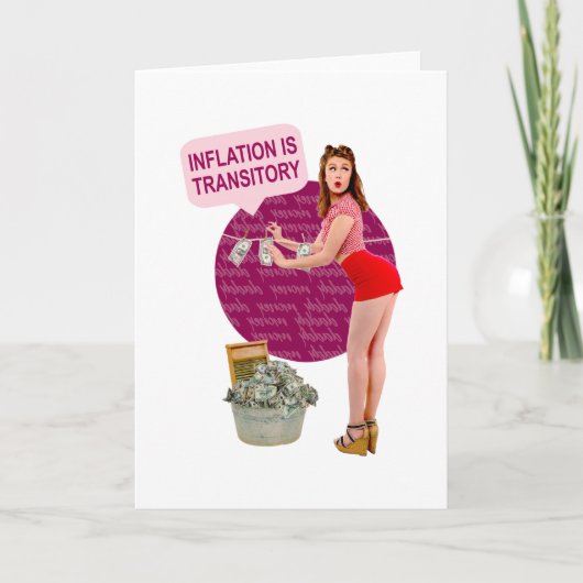 インフレは一過性だ カード (正面)