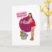 インフレは一過性だ カード (黄色い花)