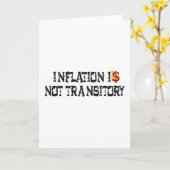 インフレは一過性ではない カード (黄色い花)