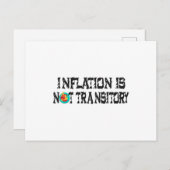 インフレは一過性ではない ポストカード (正面/裏面)