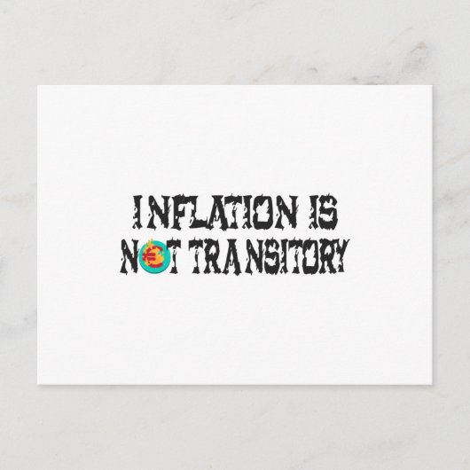 インフレは一過性ではない ポストカード (正面)