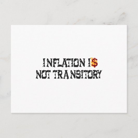 インフレは一過性ではない ポストカード (正面)
