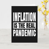 インフレは大流行実在だ カード (黄色い花)
