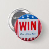 インフレを抑制する 缶バッジ (正面&裏面)