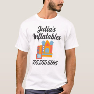 インフレータブルキャスルジャンプハウスバウンスパーティーレンタル Tシャツ