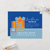 インフレータブルキャッスルジャンプハウスバウンスパーティーレンタル カード (正面/裏面インサイチュ)