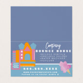 インフレータブルキャッスルジャンプハウスバウンスパーティーレンタル 名刺 (外部フラット)