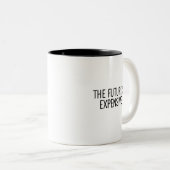 インフレ未来は高価なミームコーヒーマグ ツートーンマグカップ (正面右)