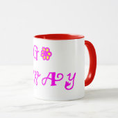 インプパーソナライズされたリンカスタマイズグ付きコーヒーマグ マグカップ (正面右)