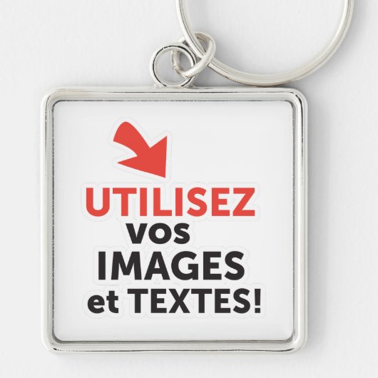 インプライマーボスデザインエンリニュDIYエンフランセ キーホルダー (正面)