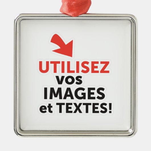 インプライマーボスデザインエンリニュDIYエンフランセ メタルオーナメント (正面)