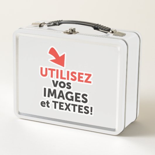 インプライマーボスデザインエンリニュDIYフランセ メタルランチボックス (正面)