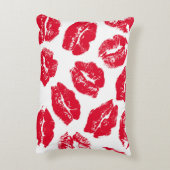 インプリントキス赤い唇：ヴィンテージシームレス アクセントクッション (裏面(縦))