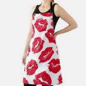 インプリントキス赤い唇：ヴィンテージシームレス エプロン (インサイチュ)