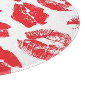 インプリントキス赤い唇:ヴィンテージシームレス カッティングボード (角)