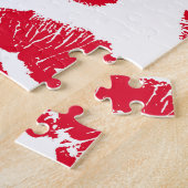 インプリントキス赤い唇:ヴィンテージシームレス ジグソーパズル (側面)