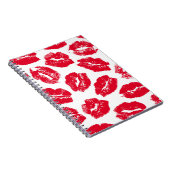 インプリントキス赤い唇:ヴィンテージシームレス ノートブック (右側)