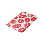 インプリントキス赤い唇：ヴィンテージシームレス バスマット (アングル)