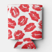 インプリントキス赤い唇:ヴィンテージシームレス 缶クーラー (裏面)
