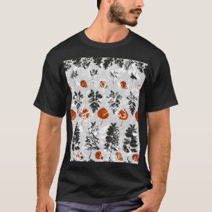 インプリント葉のパターン:対称シームレスパターン。 Tシャツ