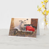 インプレスイタリアランブレッタスクーター カード (黄色い花)