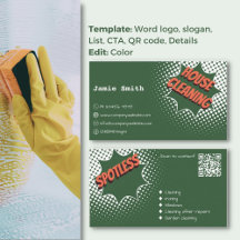 インプレッションきらめくグリーン&ホワイトハウスクリーニング